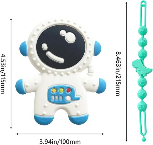 Silicone Teething Toys for Infant Toddler,Relief Soothe Babies Gums Set,BPA Free Freezable Dishwasher and Refrigerator Safe,Silicone Teething Toys for Babies 3 6 12 Months (215MM*25mm) in Saudi Arabia