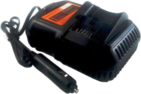 ANOITD DCB119 شاحن بطارية السيارة استبدال لشاحن سيارة Dewalt 12V/20V MAX، لبطارية Dewalt 12V 20V Li-ion DCB201 DCB202 DCB203 DCB204 DCB205 DCB206 DCB127 DCB123 DCB121 DCB606 DCB609 DCB612 in Kuwait