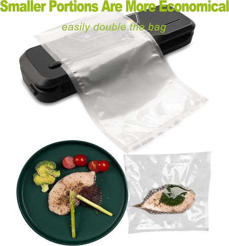 أكياس تفريغ الهواء من توبريم، 50 كيسًا مقاس 8 × 12 بوصة لتخزين الطعام، حقيبة بثق مادي مكونة من 7 طبقات مصممة لإغلاق الوجبة، خالية من البيسفينول أ، شديدة التحمل، رائعة لتخزين الطعام أو إعداد الوجبات أو الفيديو الصوتي in Kuwait