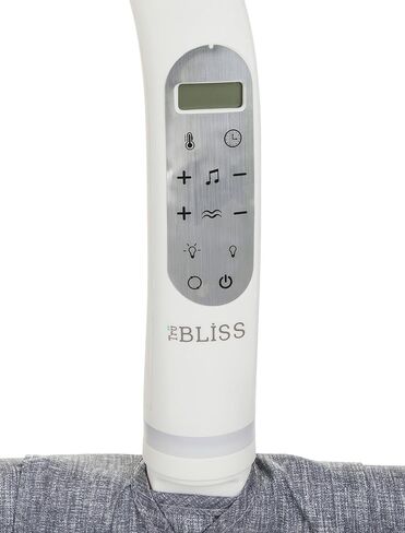 Baby Sweetli Nurture Infant Bassinet Bedside Crib Sleeper with Electric Mobile, Room Temperature and Humidity Indicator, Feeding Reminder, Night-Light, and Vibration (Grey Melange) in Kuwait