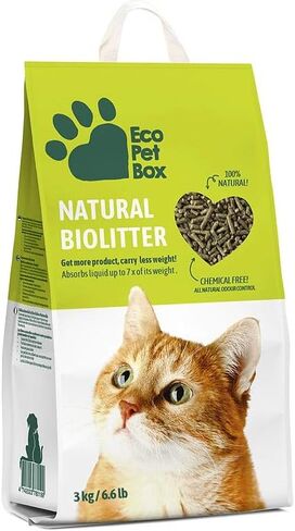 Bio Litter, Natural Wood & Hay Pellets, 6.6lb in Saudi Arabia