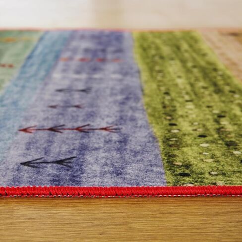jewement Cute Rainbow Rugs Constellation Bath Mat Colorful Boho Handmade Area Rug - Perfect for Bathroom, Bedrooms, Living Rooms, Outdoors & Entryways (23.6 * 35.5in) in Saudi Arabia