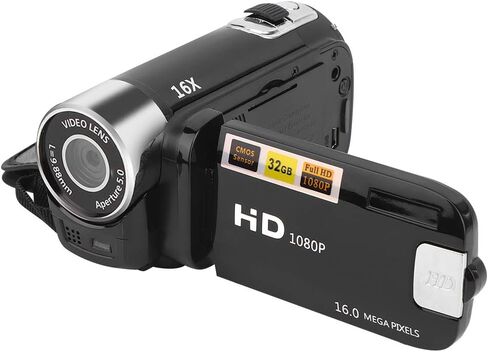 DH-90 Video Camera Camcorder, Digital Camera Recorder, 16X Digital Zoom 2.4 Inch Colourful Display Screen Full HD1080P 270 Degree Rotation in Saudi Arabia