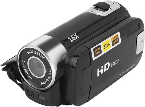 DH-90 Video Camera Camcorder, Digital Camera Recorder, 16X Digital Zoom 2.4 Inch Colourful Display Screen Full HD1080P 270 Degree Rotation in Saudi Arabia