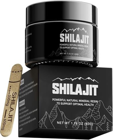 Suiyilary Shilajit الراتنج الغني، 100% مكمل شيلاجيت، 85+ أثر من المعادن، 600 مجم أقصى فعالية من الدرجة الذهبية شيلاجيت نقي من الهيمالايا للطاقة، دعم المناعة، 50 جرام in Kuwait