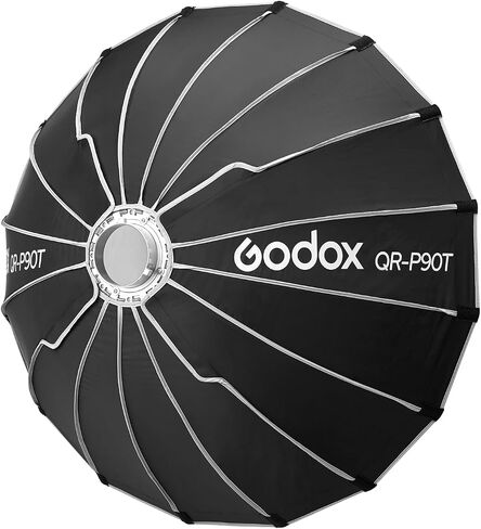 Godox QR-P120T 47" Quick Release Parabolic Softbox for Godox SL60II SL150III FV150II AD300PRO AD400PRO AD600BM SZ300R VL300 UL150II ML60 Other Bowen Mount Studio Flash Speedlite in Saudi Arabia