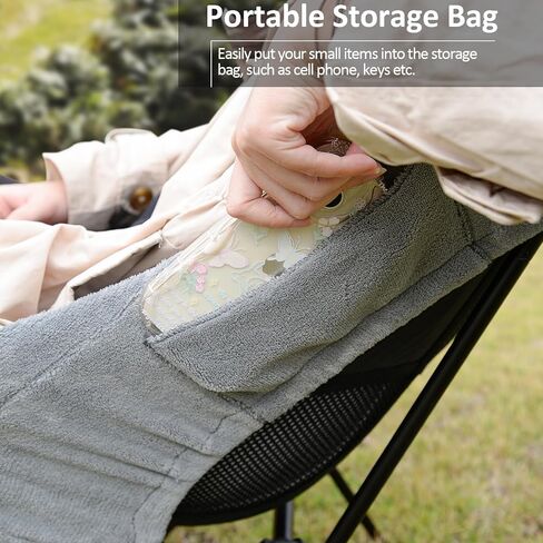 غطاء كرسي تخييم دافئ محمول من GEERTOP بساط مقعد خفيف الوزن لمعظم الكراسي القابلة للطي المدمجة في الهواء الطلق in Kuwait