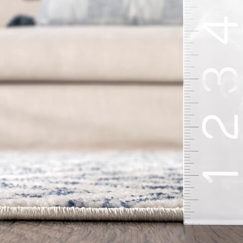 سجادة NuLOOM Rosanne مخططة انتقالية، مقاس 2' 8'' x 8'، أزرق in Kuwait