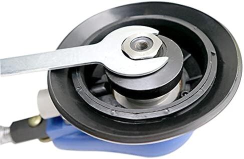 ماكينة سنفرة مدارية مقاس 5 بوصات، ماكينة سنفرة النخيل، ماكينة سنفرة يدوية، ماكينة سنفرة الهواء Zikepa مع وسادة خطاف وحلقة + موصل سريع 1/4 NPT لتلميع المعادن بالشمع وطحن النجارة in Kuwait