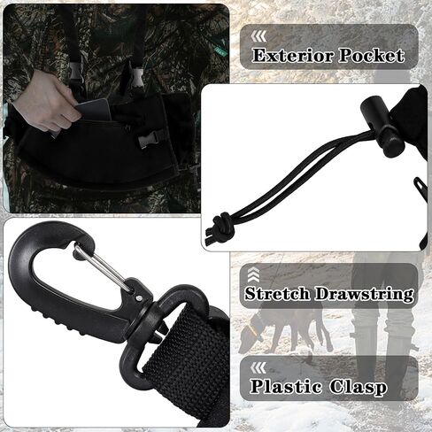 WBCBEC 1PCS Hand Warmer, Hand Muff, Hand Warming Pouch, Water Resistant Windproof, Durable Oxford Material, Perfect for Hunting, Camp, Golf, Mens Gifts, Outdoors, Fits Hand Warmers Not Included in Kuwait