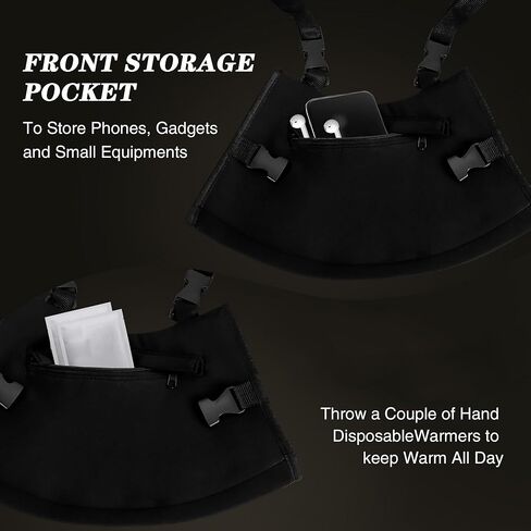 WBCBEC 1PCS Hand Warmer, Hand Muff, Hand Warming Pouch, Water Resistant Windproof, Durable Oxford Material, Perfect for Hunting, Camp, Golf, Mens Gifts, Outdoors, Fits Hand Warmers Not Included in Kuwait