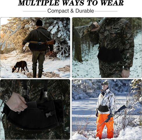 WBCBEC 1PCS Hand Warmer, Hand Muff, Hand Warming Pouch, Water Resistant Windproof, Durable Oxford Material, Perfect for Hunting, Camp, Golf, Mens Gifts, Outdoors, Fits Hand Warmers Not Included in Kuwait