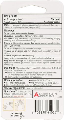 جهاز استنشاق احتقان الأنف بنزدركس (عبوة من 3 قطع) in Kuwait