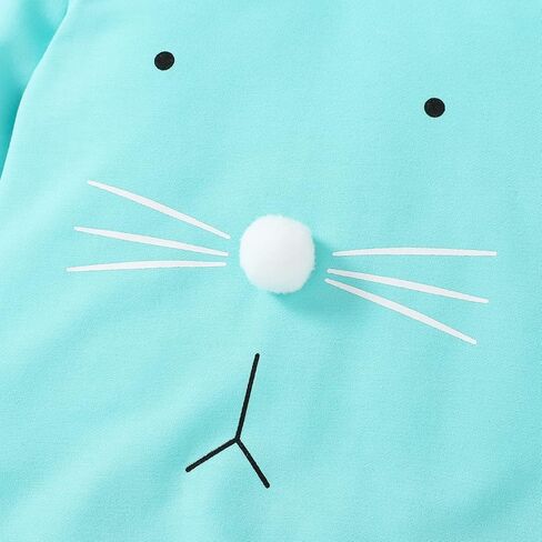 Guodeunh Newborn Baby Girl Boy Easter Romper Bunny Rabbit Ears Hooded Jumpsuit Little Sister and Brother Matching Outfit in Kuwait