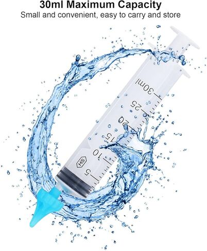 EATC حقنة ري الأذن تمديد رئيس الأذن حقنة مزيل الشمع المحمولة 20 مللي 30 مللي طرف ناعم 4 قطع ل in Kuwait