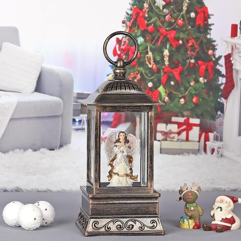 كرة ثلج عيد الميلاد، كرة ثلج ملائكة مضاءة مع الموسيقى، فانوس زينة عيد الميلاد الموسيقي الذي يعمل باليو اس بي والبطارية، هدية ديكور عيد الميلاد in Kuwait