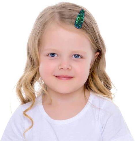 العنوان: مشابك شعر انزوني 50 قطعة 25 لونًا في أزواج لامعة لامعة من الترتر مشابك الشعر اكسسوارات DIY للأطفال البنات الصغار والمراهقين in Kuwait