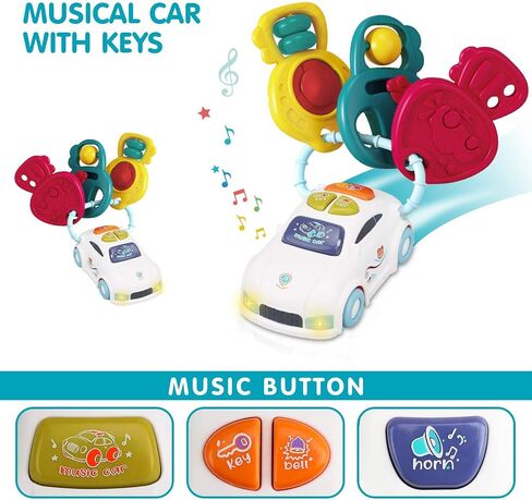 TOY Life Baby Cell Phone Toys for Toddlers 1-3, Play Phone for Toddler, Kids Steering Wheel Toy, Infant Toys 6-12 Months, Baby Boy Light Up Musical Toys, Toy Phone for 1 Year Old Girl Birthday Gift in Saudi Arabia