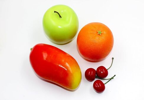 19 قطعة من الفاكهة المزيفة من HEJKFVCL، فاكهة بلاستيكية، 1: 1 نسخة من الفاكهة الاصطناعية، لتزيين حفلات المنزل والمطبخ in Kuwait