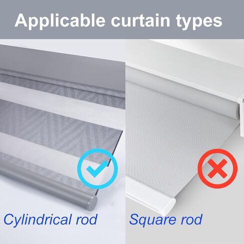 10 Pieces Lifting Clamp Pull Cordless Roller Blinds Shades Tightly Fit Transparent Handle Pull Fit 20mm Rod in Kuwait