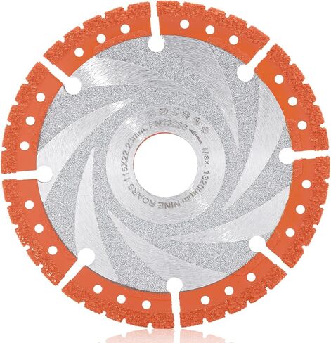 NINEROARS قطع المعادن شفرة المنشار الماس 5 بوصة 125 مم تكنولوجيا النحاس فراغ جميع الأغراض قطع عجلة لصفائح حديد التسليح زاوية معدنية الحديد الفولاذ المقاوم للصدأ (لمطحنة زاوية أربور 7/8 بوصة) in Kuwait