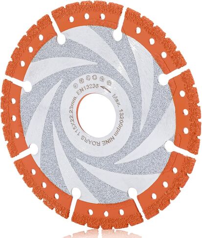 NINEROARS قطع المعادن شفرة المنشار الماس 5 بوصة 125 مم تكنولوجيا النحاس فراغ جميع الأغراض قطع عجلة لصفائح حديد التسليح زاوية معدنية الحديد الفولاذ المقاوم للصدأ (لمطحنة زاوية أربور 7/8 بوصة) in Kuwait