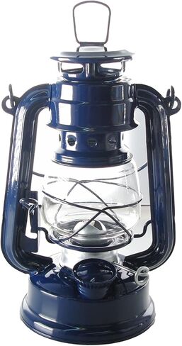 Shop4Omni S4O Hanging Hurricane Lantern/Elegant Wedding Light/Table Centerpiece Lamp - 8 Inches - (1, Light Blue) in Kuwait