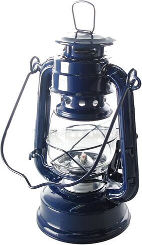 Shop4Omni S4O Hanging Hurricane Lantern/Elegant Wedding Light/Table Centerpiece Lamp - 8 Inches - (1, Light Blue) in Kuwait