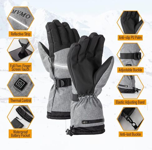 OMVMO Heated Gloves for Camping and Hiking in Kuwait