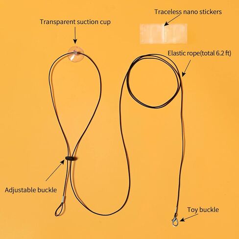 سي زي بي اي تي العاب للكلاب من 6 قطع من العاب الجراء، حبل مرن اوتوماتيكي للتعليق على الباب التفاعلي قابل للاستبدال، العاب مقاومة للعض ومقاومة للاهتراء وكرة التنس والعقدة والمضغ in Kuwait
