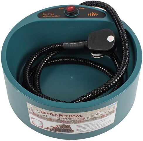 Babypet Pet Heated Bowl, 2000ml Thermal Automatic Constant Temperature Pet Heating Feeding Drinking Bowls Small, Medium Large Dogs and Cats in Saudi Arabia