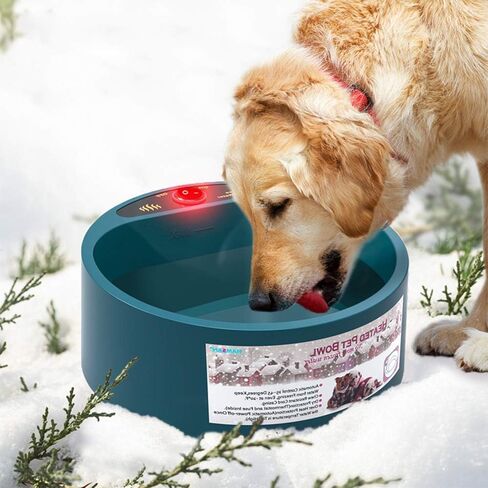 Babypet Pet Heated Bowl, 2000ml Thermal Automatic Constant Temperature Pet Heating Feeding Drinking Bowls Small, Medium Large Dogs and Cats in Saudi Arabia