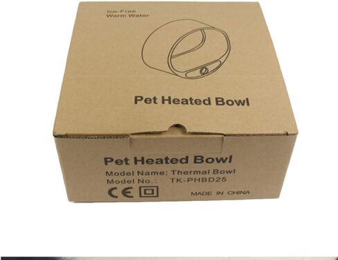 Babypet Pet Heated Bowl, 2000ml Thermal Automatic Constant Temperature Pet Heating Feeding Drinking Bowls Small, Medium Large Dogs and Cats in Saudi Arabia