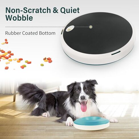 PrimePets Dog Bowls, Interactive Wobble Dog Food Dispenser, Treat Dispenser Toy, Pet Food Bowl for Dogs Cats Up to 3 Cups, Blue in Kuwait