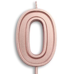 Dollet 3.93" Large Gold Birthday Candle Number 5 Cake Candle Topper for Kid’s/Adult’s Birthday Party