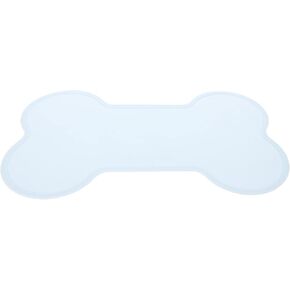 POPETPOP Pet Bowl Mat Silicone Dog Food Mat Silicone Pet Dog Cat Feeding Mat - Bone Shaped Table Mat Bowl Placemat for Dogs and Cats -Slip Feeding Mat Pad Water Bowl Mat Dog Bowls Mat in Saudi Arabia