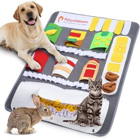 PStarDMoon Snuffle Mat for Dogs, Machine Washable Polar Fleece Foraging Mat for Smell Training and Slow Eating with Stress Relief Encourages Foraging Skills Interactive Games Brain Stimulation in Kuwait