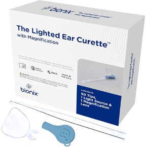 Bionix - Lighted CeraPik Ear Curette Tool, Earwax Removal Tool, Helps Remove Wax Buildup, for Safe Earwax Removal, Convenient & Easy-to-Use, Ideal for Healthcare Providers, Single-Use (52 Piece Set) in Saudi Arabia