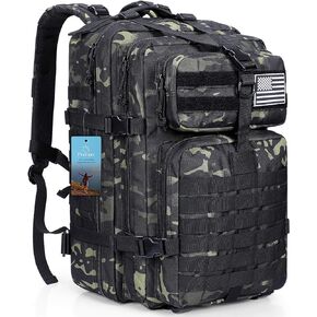 Prospo 40L Military Tactical Shoulder Backpack for Assault Survival Molle Bag Pack Fishing Backpack for Tackle Storage