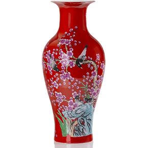 Qinlang 14 in Ceramic Vases for Flowers, Golden Flower Vase for Centerpieces in Kuwait