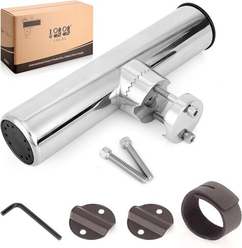 10 ال 0 لتر حامل صنارة صيد لعربة الجولف، حامل قضيب من الستانلس ستيل يثبت على الجانب 7/8 انش الى 1 انش لقضبان ايزجو وياماها وسيارة النادي in Kuwait