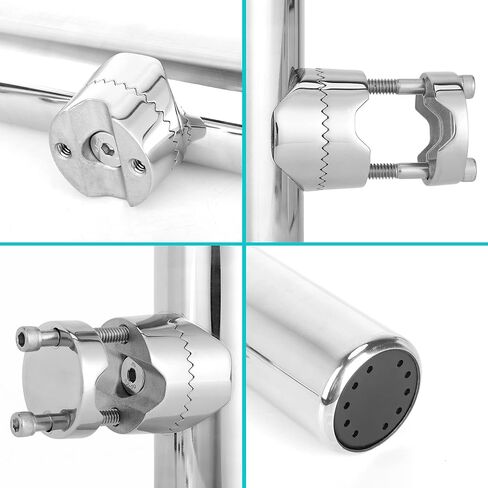 10 ال 0 لتر حامل صنارة صيد لعربة الجولف، حامل قضيب من الستانلس ستيل يثبت على الجانب 7/8 انش الى 1 انش لقضبان ايزجو وياماها وسيارة النادي in Kuwait