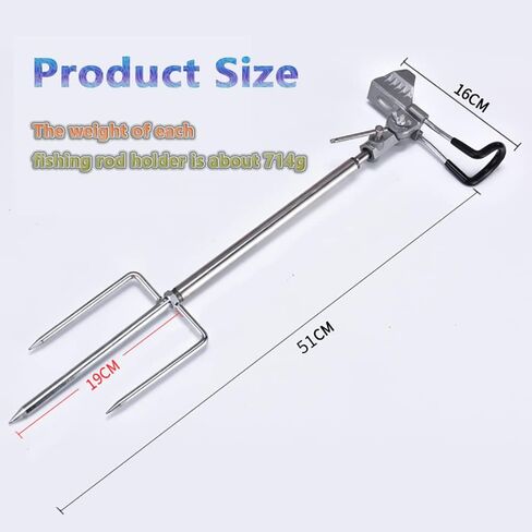 حامل صنارة الصيد من دابسي، دعامات عمود صنارة الصيد الارضية، قابل للتعديل 360 درجة وقابل للفصل وسهل الحمل، معدات صيد قابلة للطي للصيد على الشاطئ والأنهار والبرك والبحيرات in Kuwait