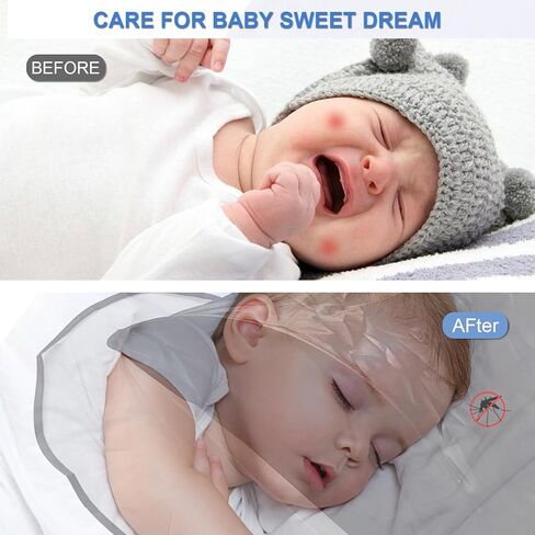 خيمة ناموسية منبثقة محمولة، ناموسية برؤوس سفر سهلة التركيب للاستخدام في الفراش والتخييم والسفر والاطفال (تصميم معتم، مقاس L) in Kuwait