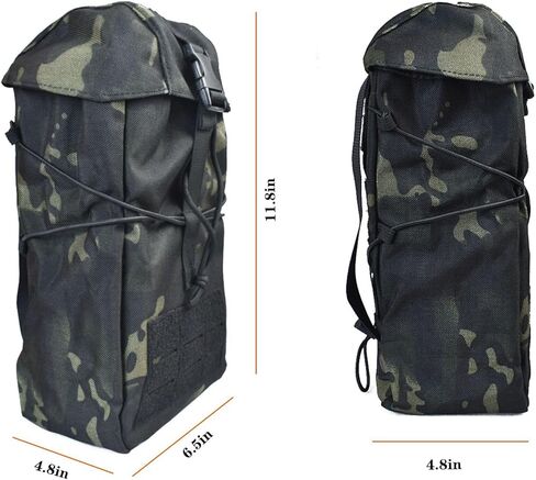 Tactical Molle Pouch Large Capacity Dump Pouch Drawstring Magazine Tactical Utility Pouch Recycling Pouch Bag Belt Waist Bag in Kuwait