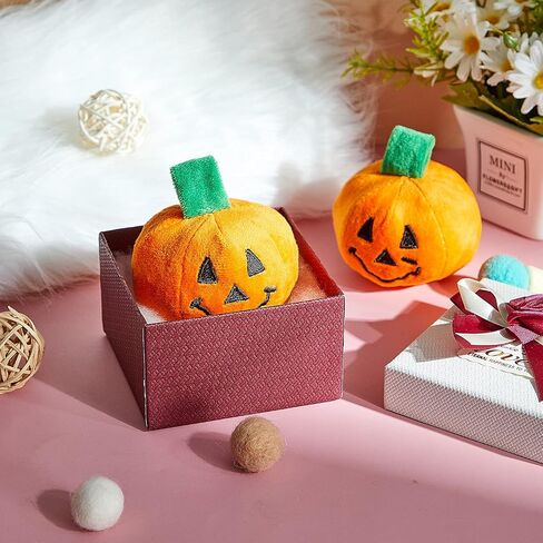 Frienda 2 Pieces Thanksgiving Day Cat Toy Pumpkin Catnip Toy Pet Plush Toy Interactive Cat Toy for Cat Kitten Pet to Play in Saudi Arabia