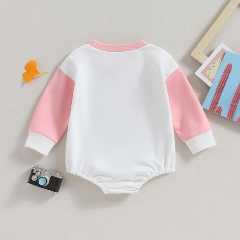 SAYOO Western Cowboy Outfits Baby Girl Boy Sweatshirt Romper Cow Print Oversized Sweater Bodysuit Infant Fall Clothes 0-24M in Saudi Arabia