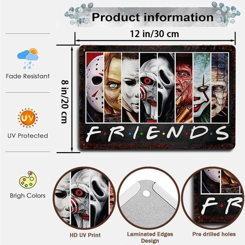 Tales from the Crypt Vintage Metal Tin Sign | 12x8 inches | Gothic Horror Collectible Decor | Spooky Wall Art | Perfect for Halloween, Fans of the Macabre & Paranormal Enthusiasts(C139) in Kuwait