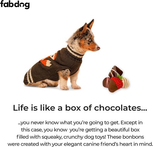 fabdog Foodie Dog Toys - Fun Squeaky Dog Toy for All Breeds - Plush Dog Squeak Toy Ideal for Birthday Gift | Food-Themed Toys for Dogs | Bacon in Saudi Arabia