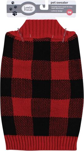 Luvable Friends Dogs and Cats Knit Pet Sweater, Fair Isle, Small in Saudi Arabia